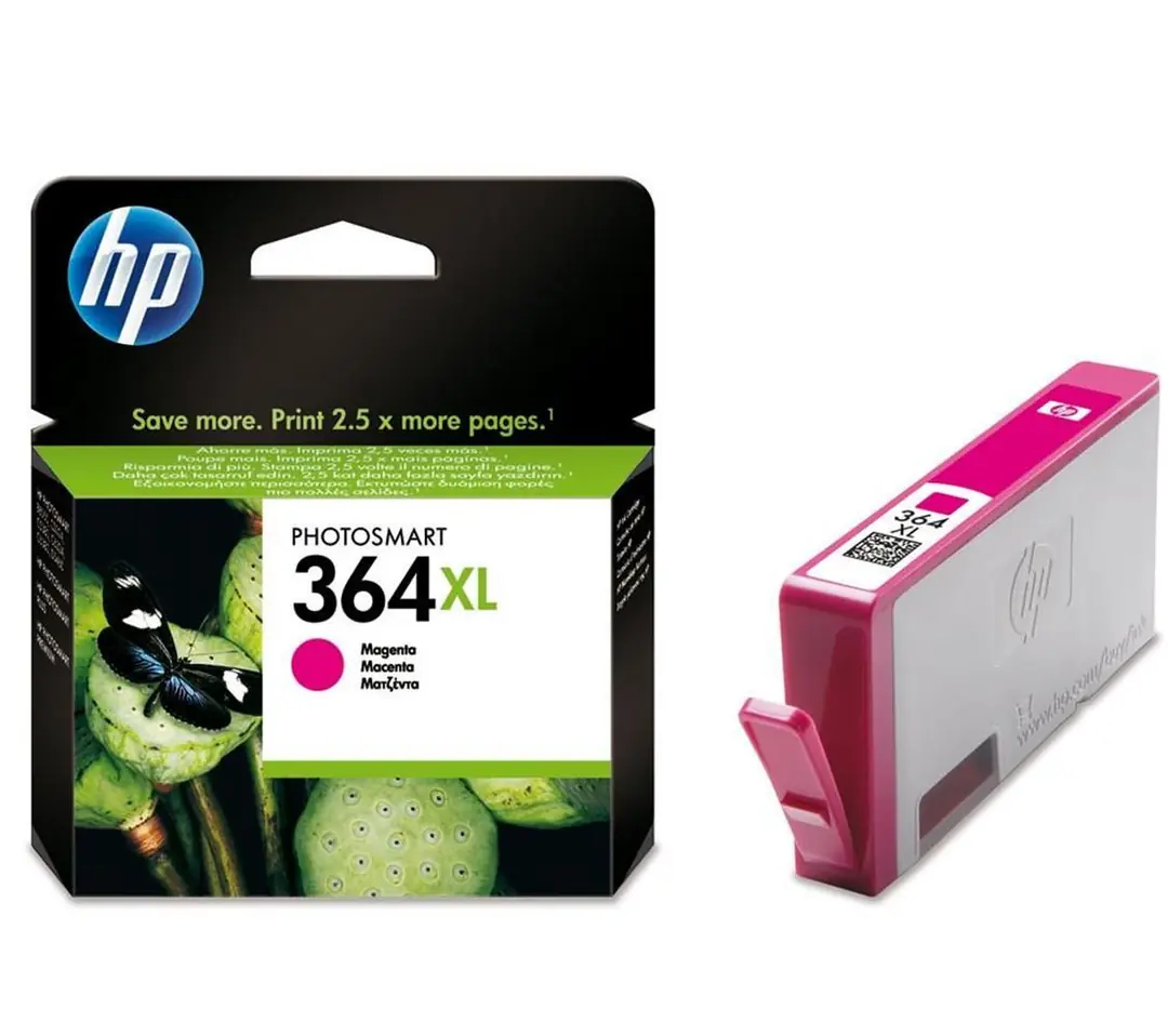 HP 364XL Magenta Kırmızı Yüksek Kapasite Kartuş CB324EE 1