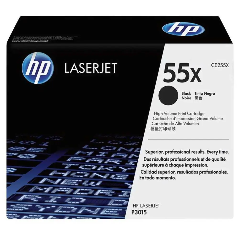 HP 55X Black Siyah 12.500 Sayfa Yüksek Kapasite Toner CE255X 1
