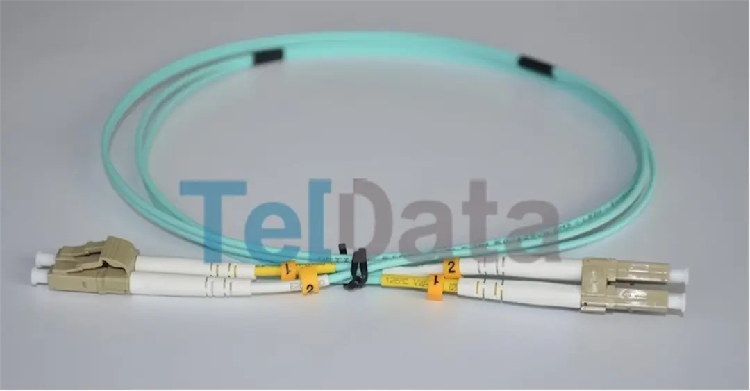 TELDATA TLD-LCLCOM21 LC-UPC-LC-UPC MM DX OM3 1 METRE FIBER OPTIK PATCHCORD 1