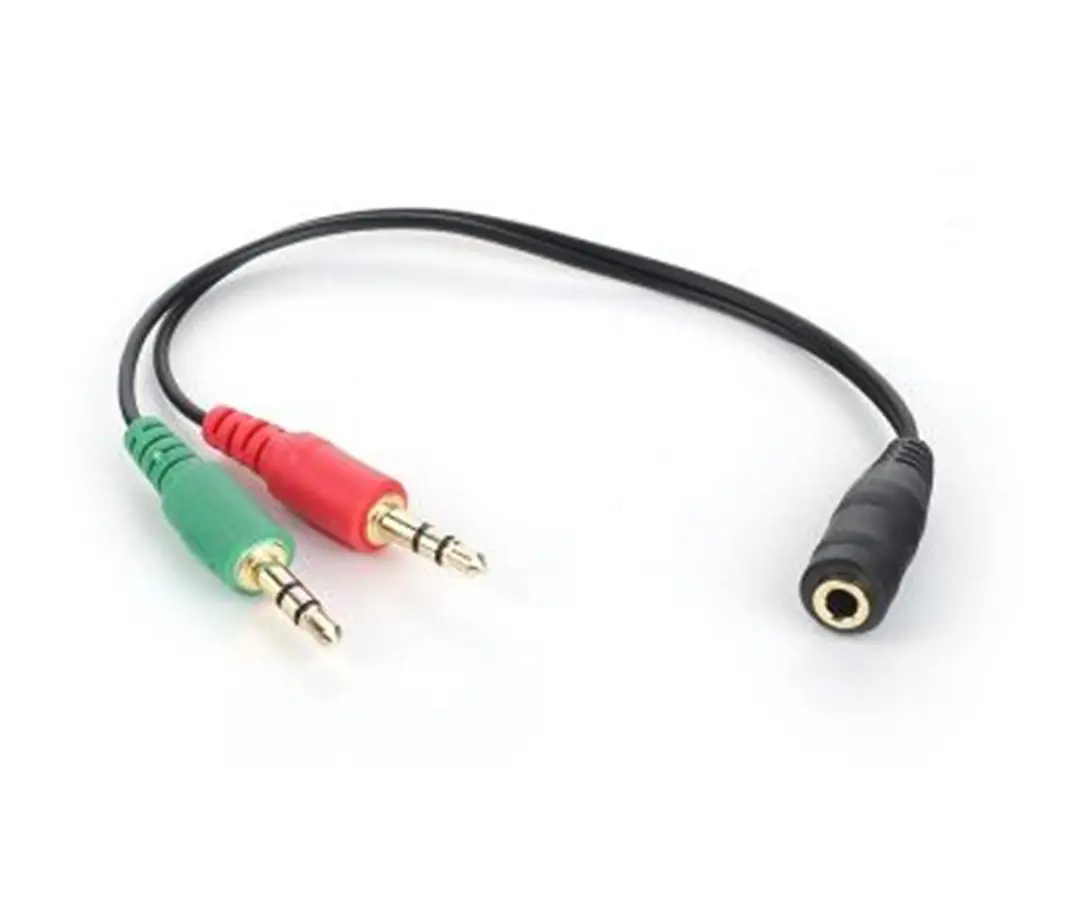 Dark "DK-CB-AUC02" 2x3.5mm Stereo Erkek - 3.5mm Stereo Dişi Y Kablo 1