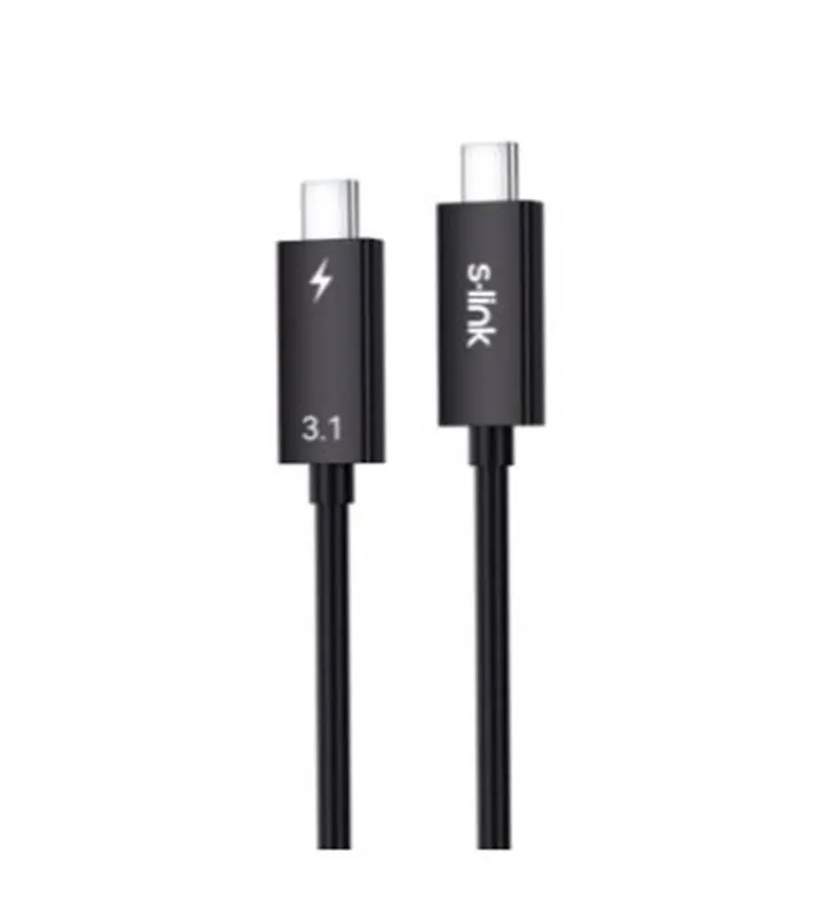 S-link SL-TC302 Thunderbolt 3.0 2m 4k 60Hz PD100W TypeC to TypeC 40Gbps Hızlı Data Kablosu