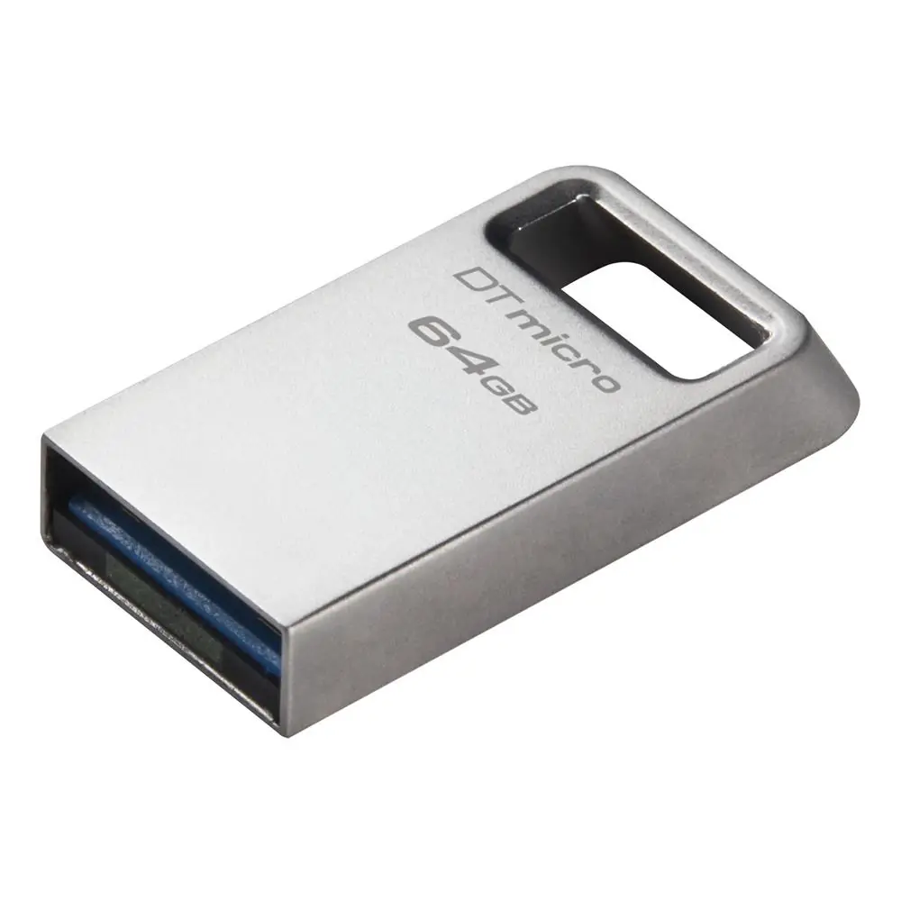Kingston DTMC3G2-64GB DataTraveler Micro 200MB-s Metal USB 3.2 Gen 1 Flash Bellek 1