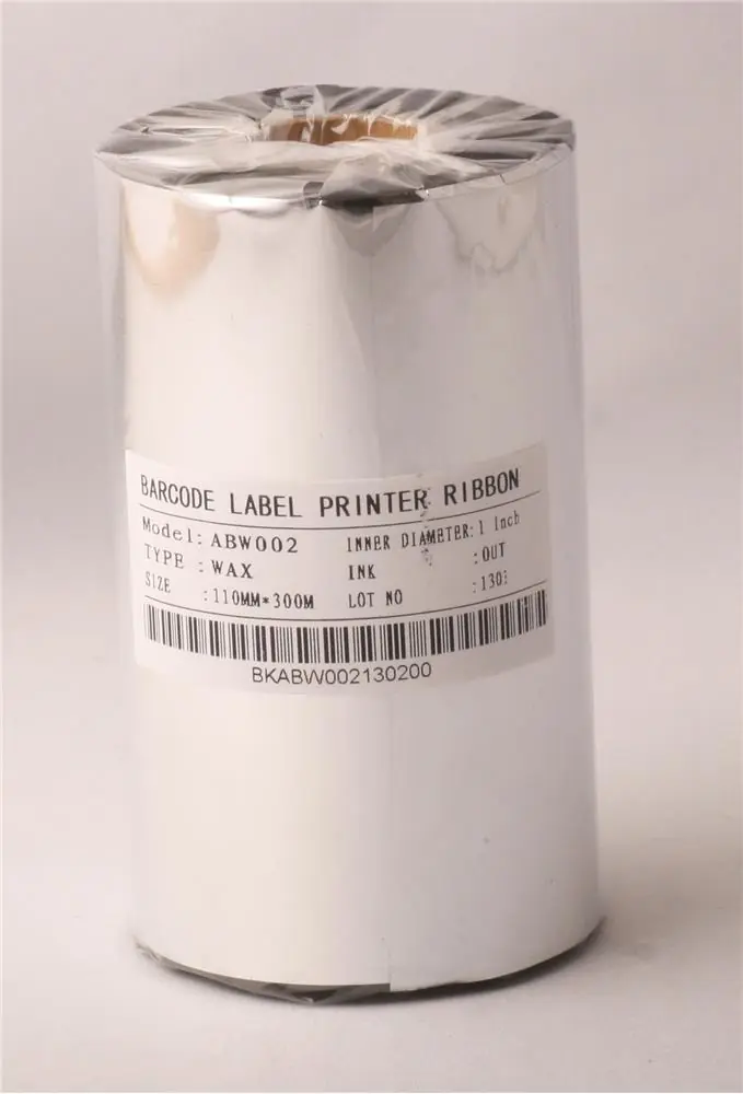 Ribbonsan WX-10FBK 110-300MT Wax Ribbon 1