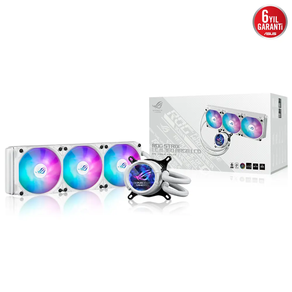 ASUS ROG STRIX LC III 360 ARGB LCD WHT 1