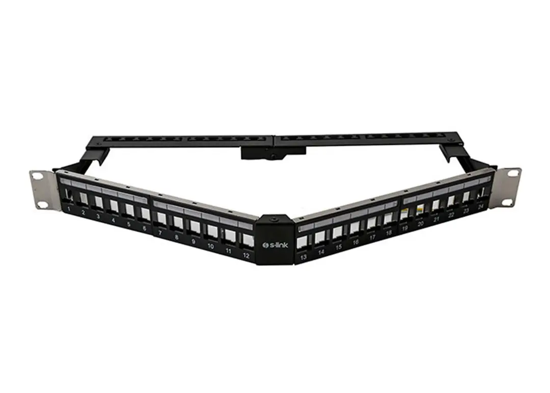 S-link  SL-P626 24lü Kolay Kullanımlı, FTP Boş V Şeklinde Patch Panel 1