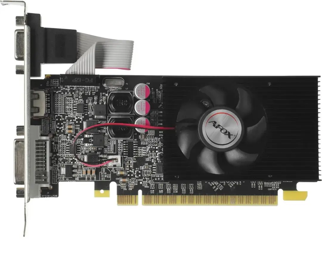 Afox Geforce Gt610 2gb Ddr3 64bit AF610-2048D3L6 DVI HDMI VGA LP Single Fan Ekran Kartı