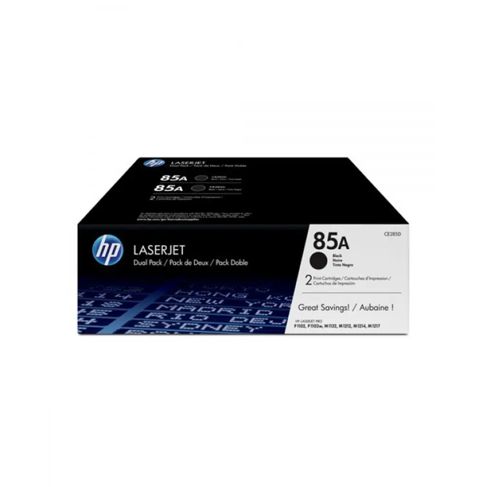 HP 85AF Black Siyah Çiftli 1.600 Sayfa Toner CE285AF 1