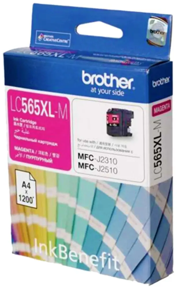 Brother LC565XLM Magenta Kırmızı 1.200 Sayfa Kartuş MFC-J3520-J3720 1