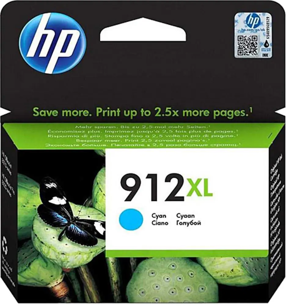 HP 912XL Yüksek Kapasite Cyan Mavi Kartuş 3YL81A 1
