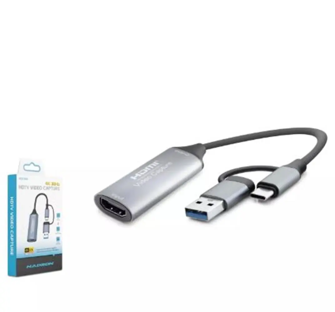 Hadron Hdx7856 Hdmi Video Capture Type-C + Usb3.0 4K 30Hz Gri 1