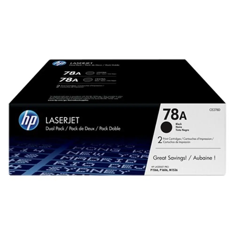 HP 78AF Black Siyah Çiftli 2.100 Sayfa Toner CE278AF 1