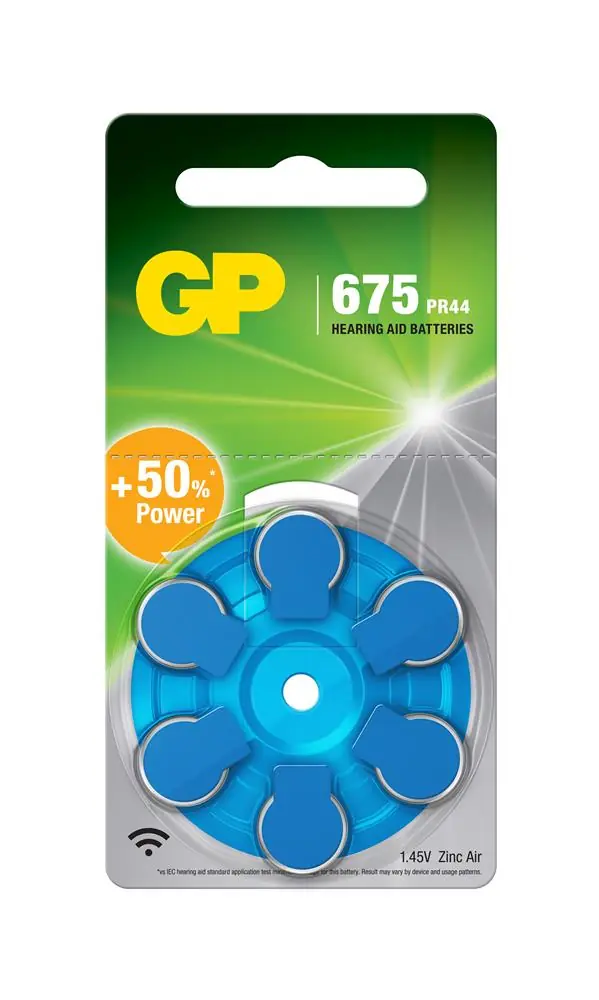 GP ZA675 1.4V Düğme Kulaklık Pili  6'lı Paket 1