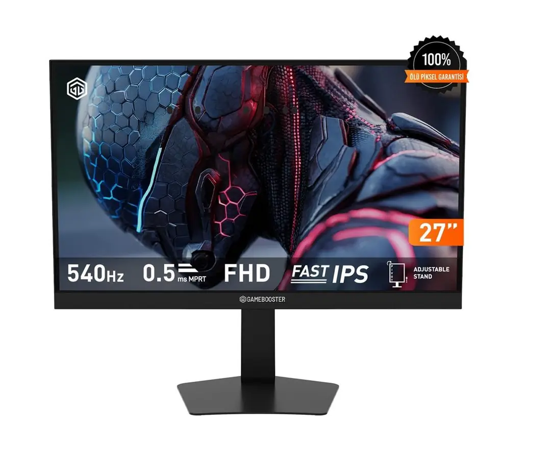 GameBooster 27" GB-27F540FP 540Hz Fast IPS 0.5ms MPRT FHD 2xHDMI+2XDP RGB Pivot Flat Gaming Monitör