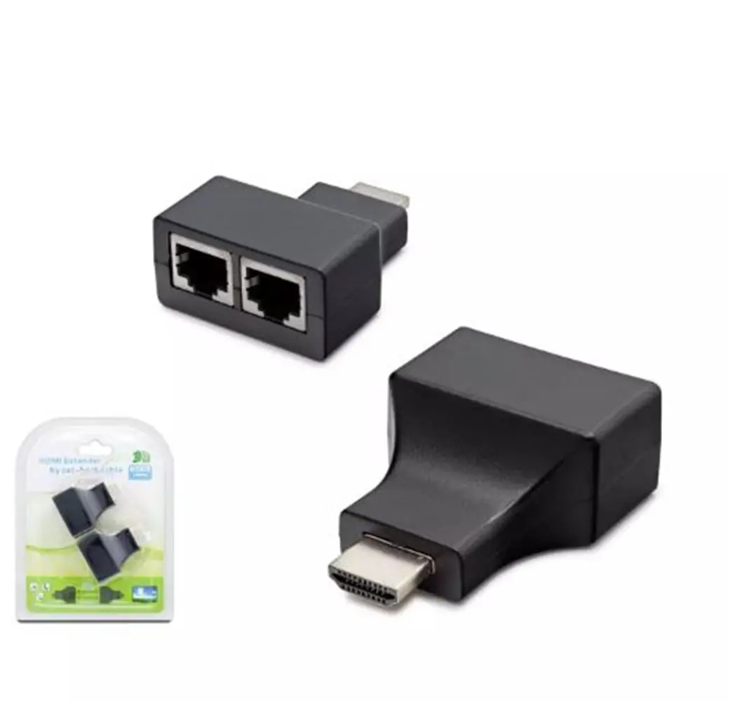 HADRON HDX1298 30M HDMI EXTENDER BY CAT5-6 SİYAH 1