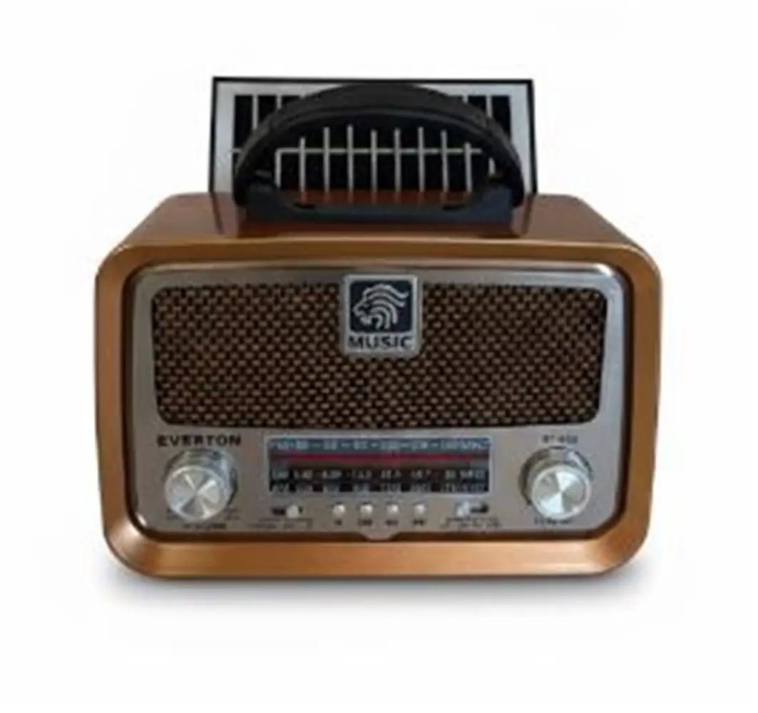 Everton RT-653  Solarlı,Şarjlı Nostaljik Radyo (Bluetooth-USB-SD-FM ) 1