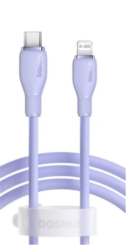 Baseus Pudding USB-A Light 2.4A Kablo 1.2m Mor (P10355700511-00) 1