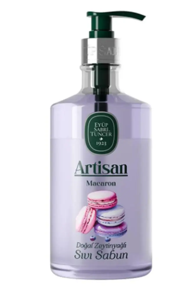 Eyüp Sabri Tuncer Artisan  Macaron 600ml Doğal Zeytinyağlı Sıvı Sabun 1