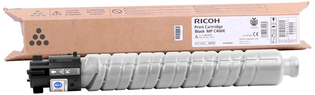 Ricoh MP C400 Black Siyah Orjinal Fotokopi Toneri MP C300-401 10.000 Sayfa 1