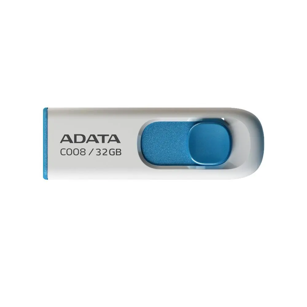Adata C008-32GB 32GB USB2.0 Classic (White + Blue) Flash Bellek 1