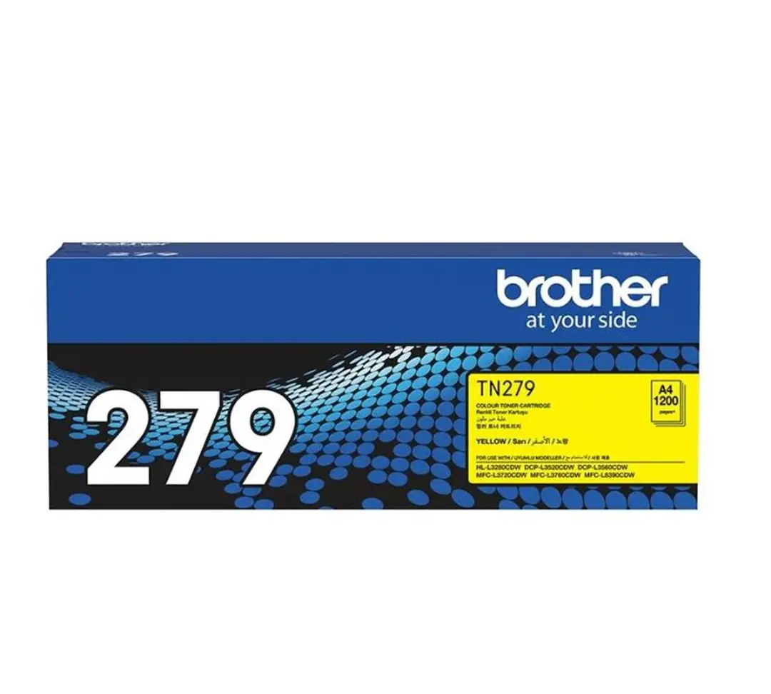 Brother TN-279Y Yellow Sarı Toner HL-L3280CDW  DCP-L3520-3560 MFC-L3720-3760-8390 1.200 Sayfa 1