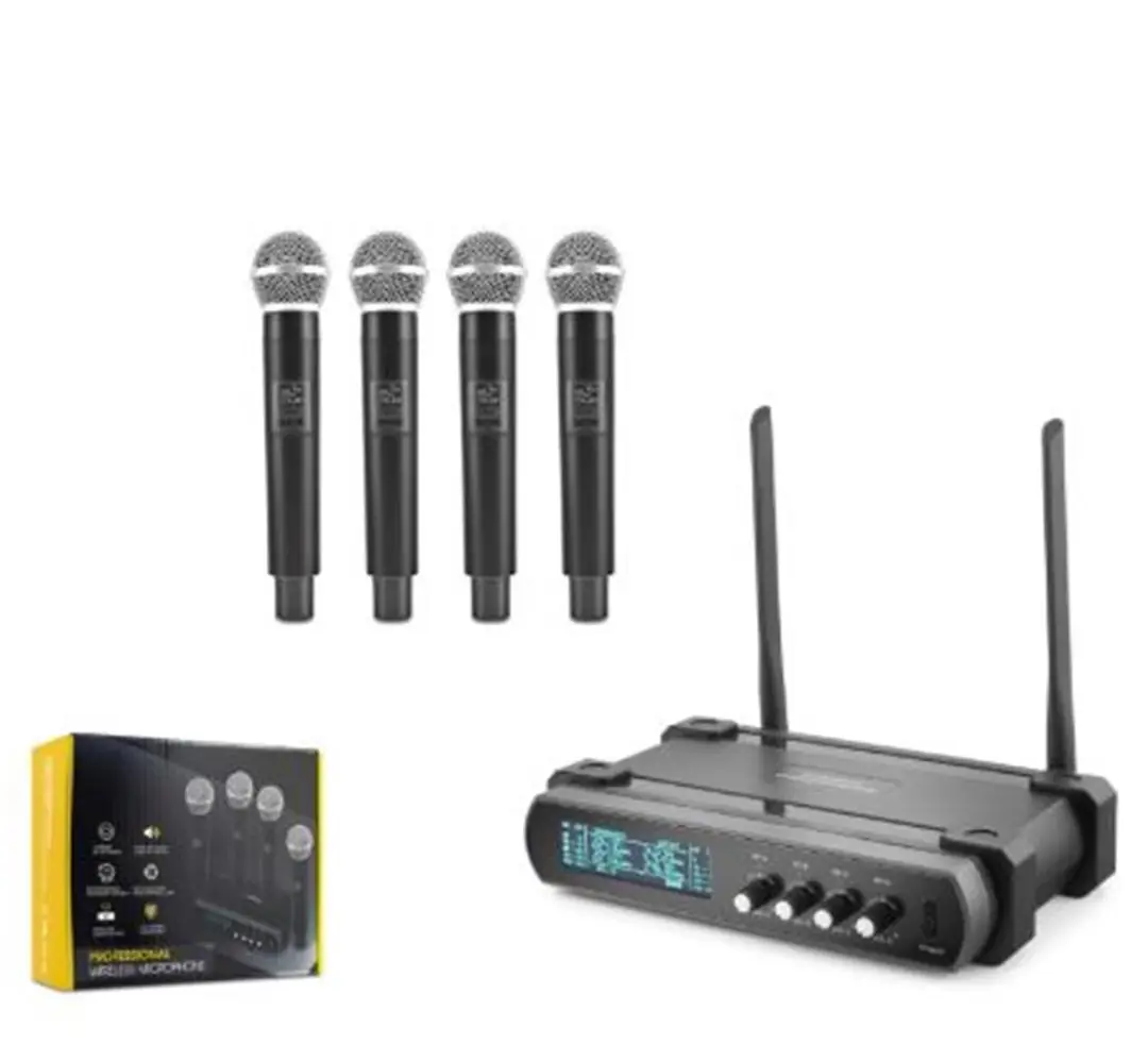 Hadron Hdx2792 Kablosuz 4-Mikrofon Vhf Siyah 1