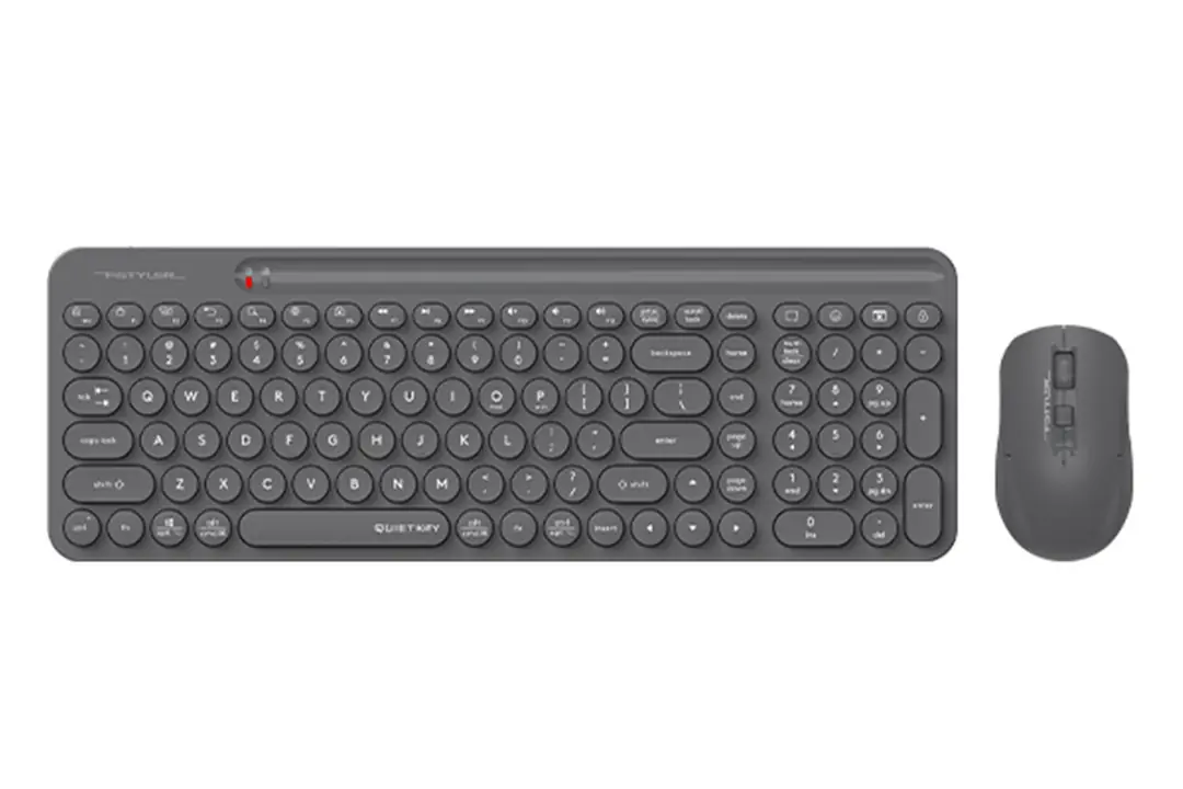 A4 Tech FG3300 Air2 2.4G Gri Q Klavye Fn-Mm Klv+Optik Mouse Sessiz Kablosuz Set 1