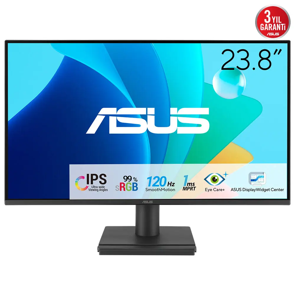 Asus 23.8" VA249HG IPS 1920x1080 1ms 120Hz 300cd VESA Hdmı Vga 3YIL Monitör