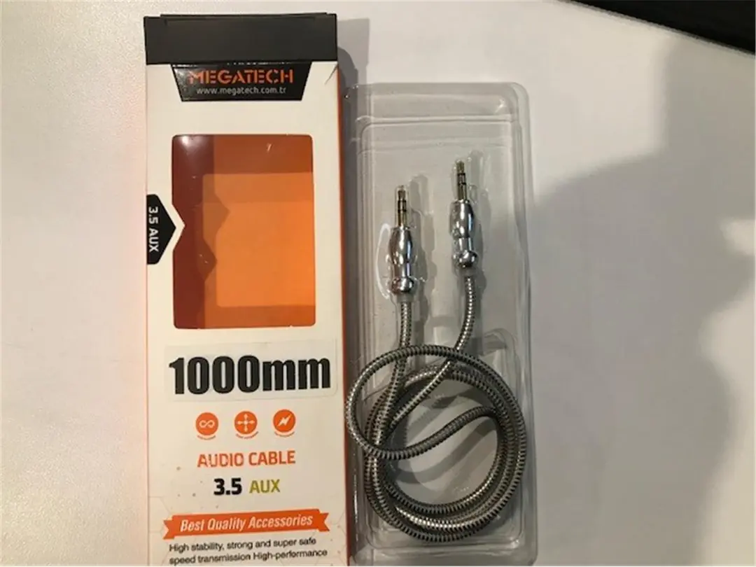 Elba Elb23 1Mt Aux Stereo To Stereo Örgülü Kablo Siyah 1