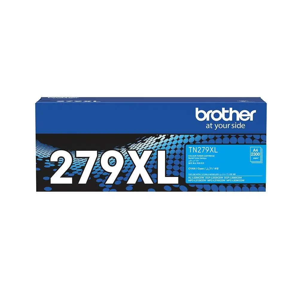 Brother TN-279XLC Cyan Mavi Toner HL-L3280CDW  DCP-L3520-3560 MFC-L3720-3760-8390 2.300 Sayfa 1