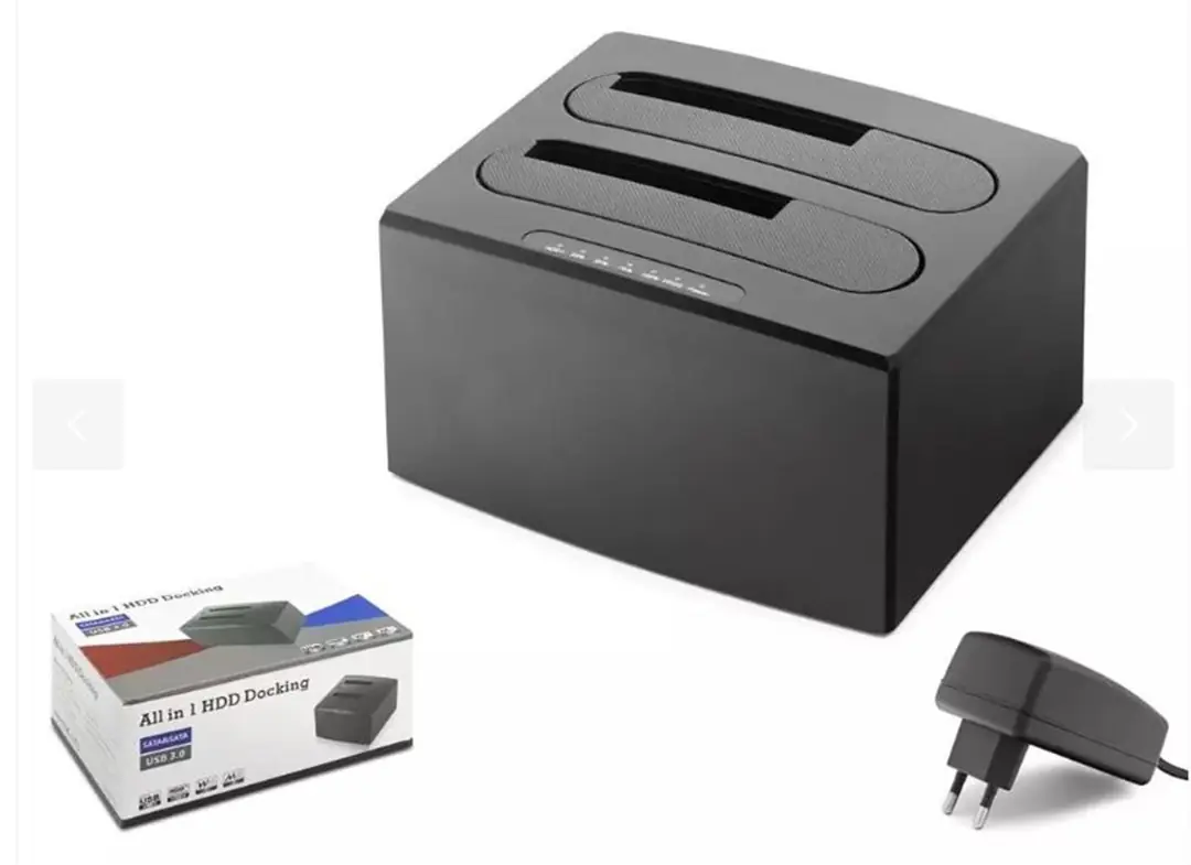 Hadron Hdx1791 All in One HDD Docking USB 3.0 SATA 2.5 & 3.5 HDD SSD Destekli 12V Adaptör Siya 1