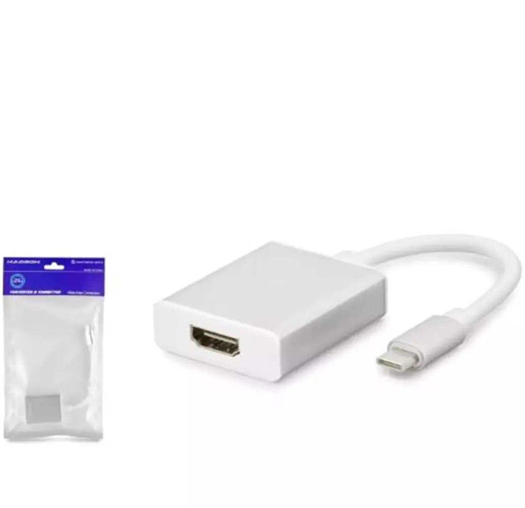 HADRON HDX7760 TYPE-C (M) TO HDMI (F) ADAPTÖR BEYAZ 1
