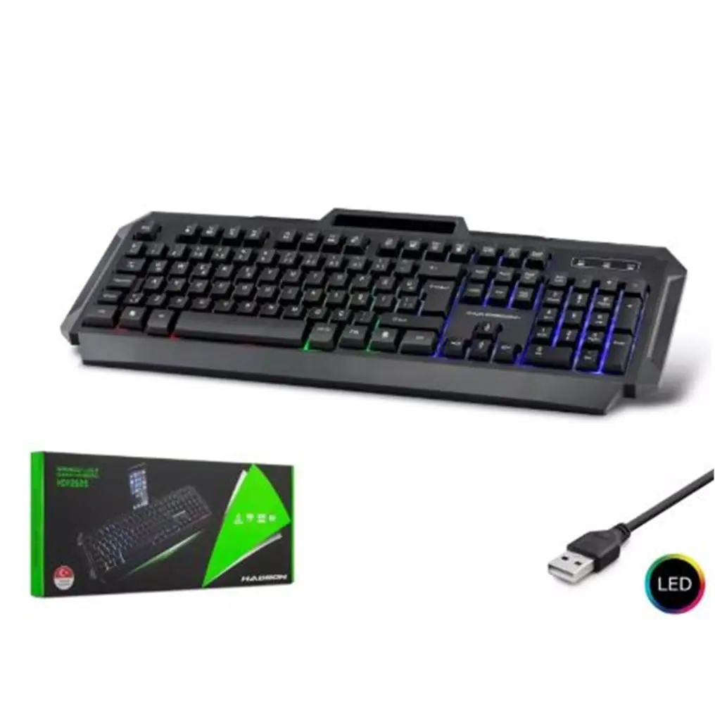 Hadron Hdx2605 Kablolu Oyuncu Klavye Led Q Siyah 1