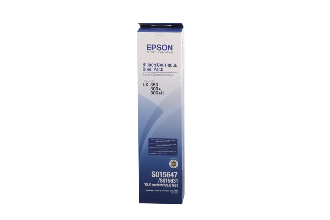 Epson S015647BA  LX-300-350 2'li Paket Şerit 1