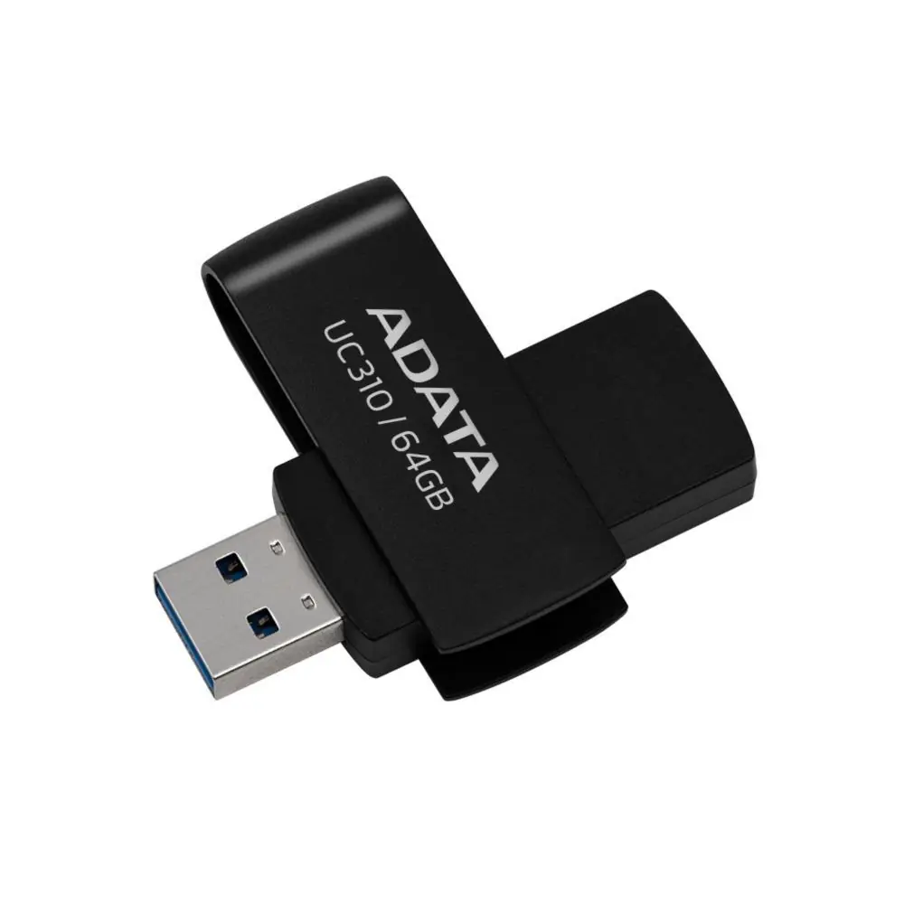 Adata UC310-64GB 64GB USB3.2 Gen1 Black Flash Bellek 1