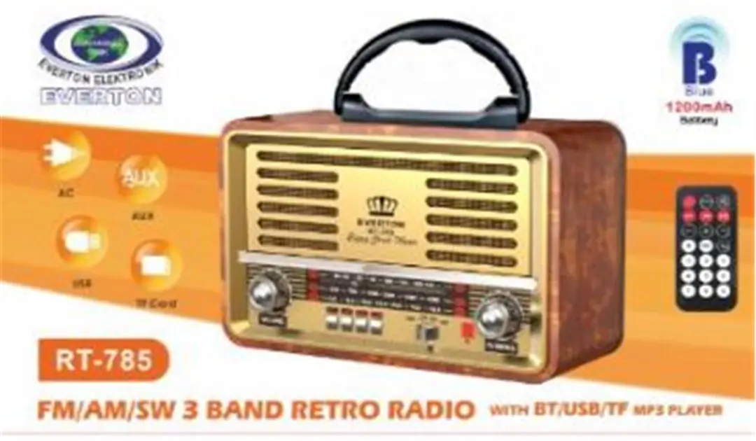 Everton RT-785  Bluetooth Usb-Micro Sd Nostaljik Radyo 1