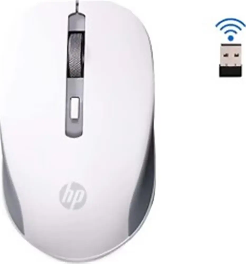 Hp S1000 Plus 1600DPI 2.4GHz WireLess Beyaz Kablosuz Mouse (Pil İçinde)