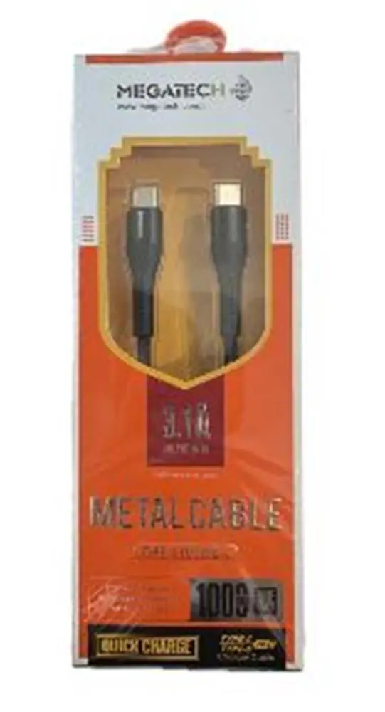 Megatech MT-DT-T 1mt Usb Type-C to Type-C Şarj ve Data Kablosu 1