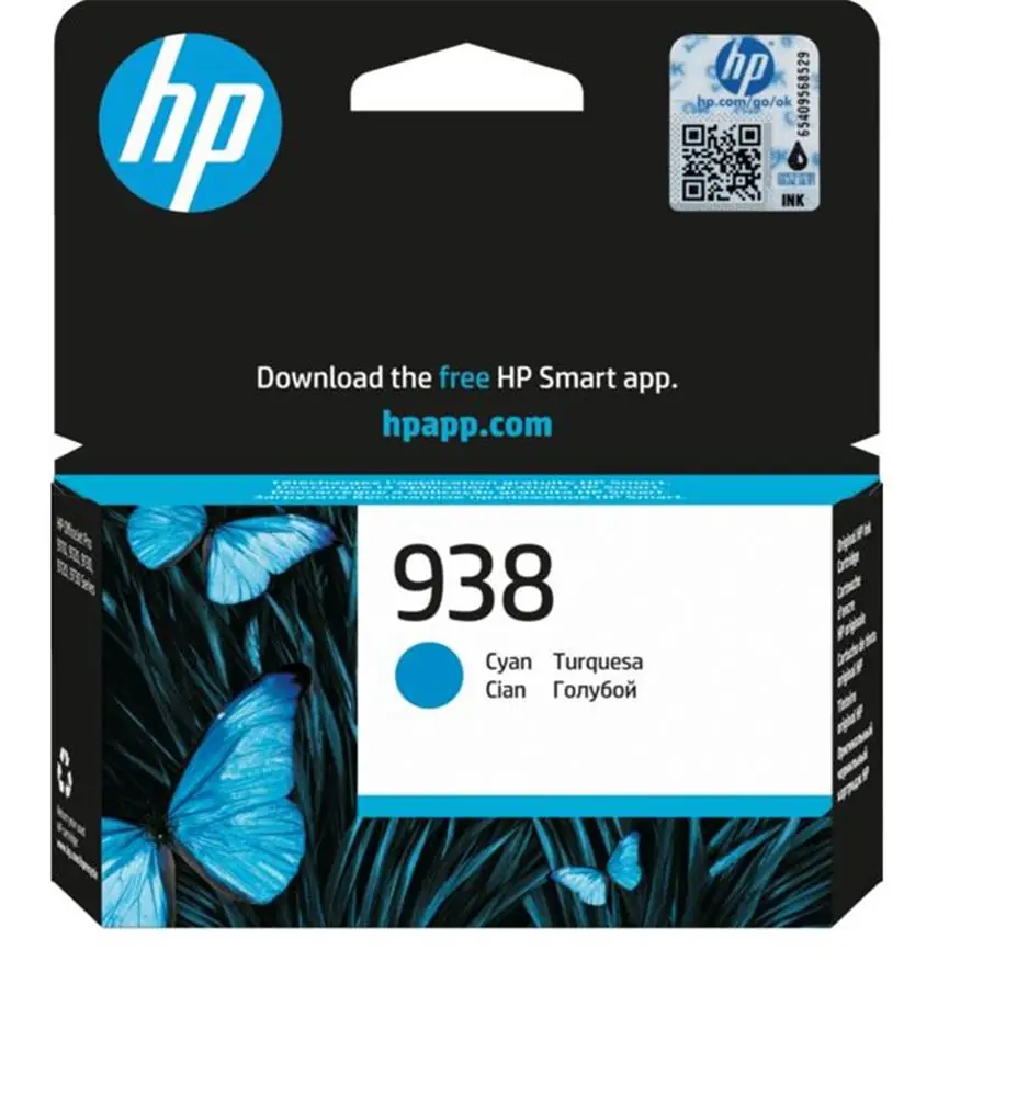 HP 938 Cyan Mavi Kartuş 4S6X5PE 1