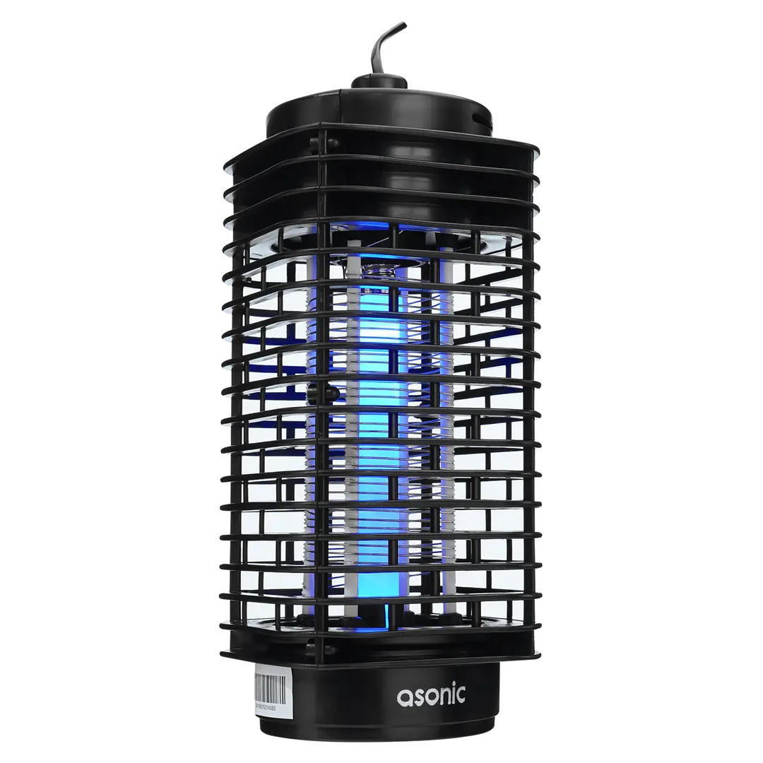 Asonic S23 PRO Kokusuz Taşınabilir LED Mavi Işıklı Sinek Öldürücü Siyah 3W Açılabilen Alt Kapak
