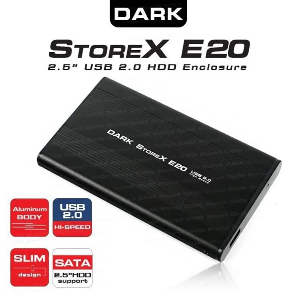 DARK DK-AC-DSE20 E20 2.5" USB 2.0 SATA SİYAH 1