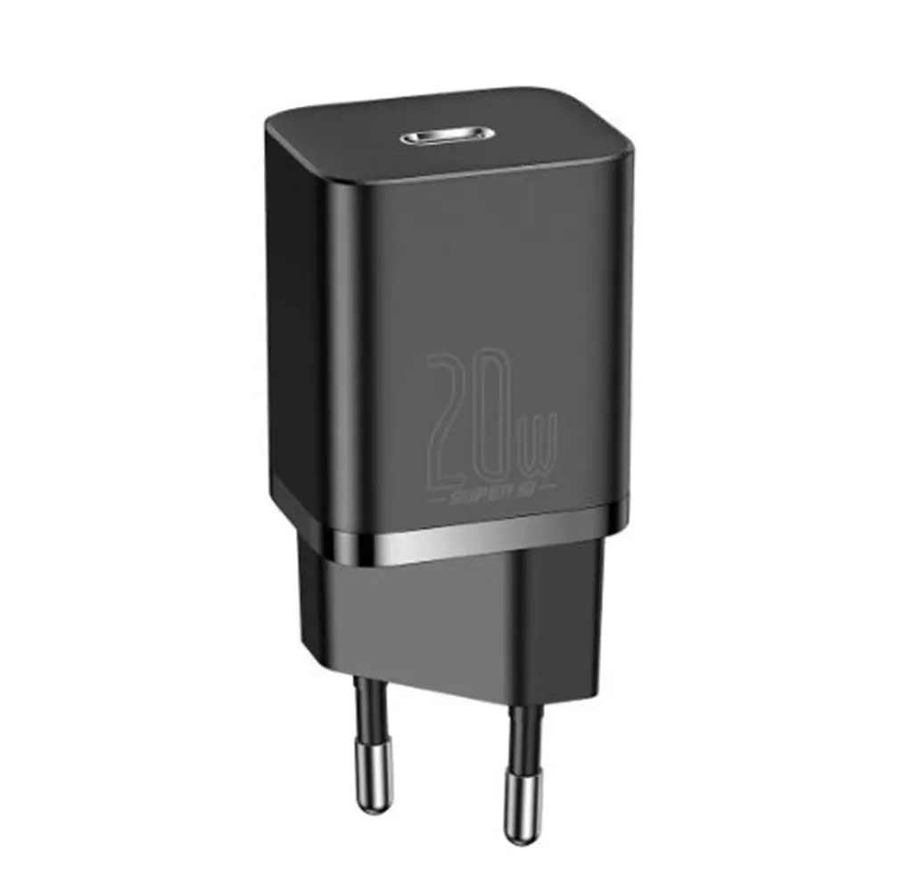 Baseus CCSUP-B01 Süper Si QC Siyah CCSUP-B01 20W Type-C Şarj Cihazı 1