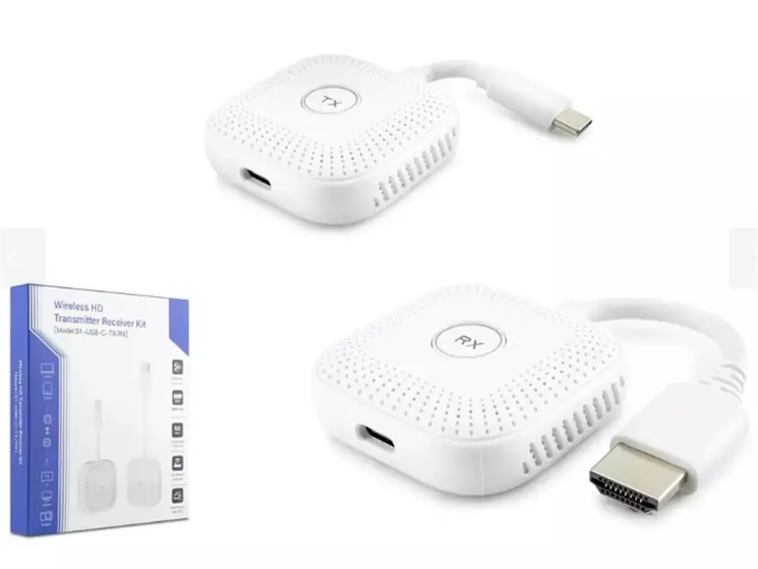 Hadron HDX1385 50mt Type-C Tx - Hdmi Rx Extender Kablosuz 1080p (Tv-Tablet-Projektör) 1