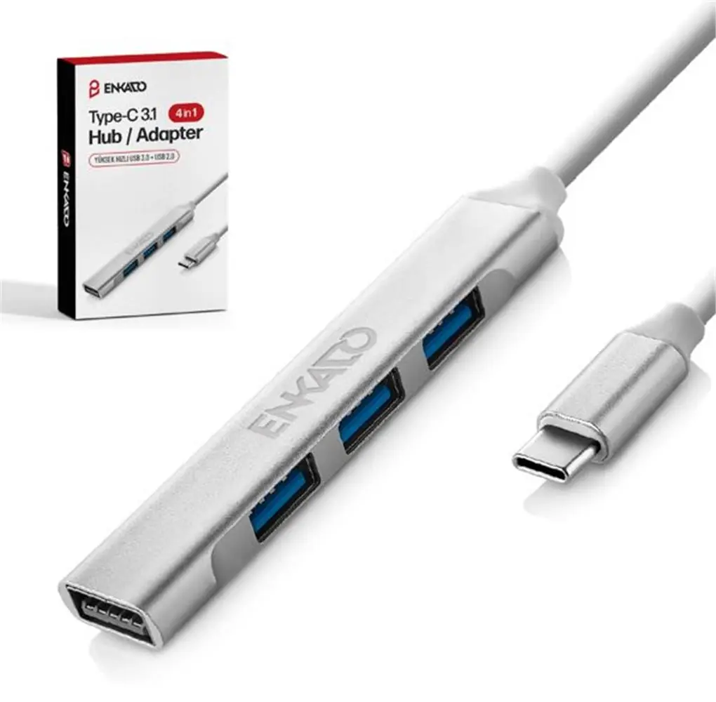 ENKADO EKD-TP50 TYPE-C USB 3,1 TO 4in1 PORT USB ADAPTÖR 1
