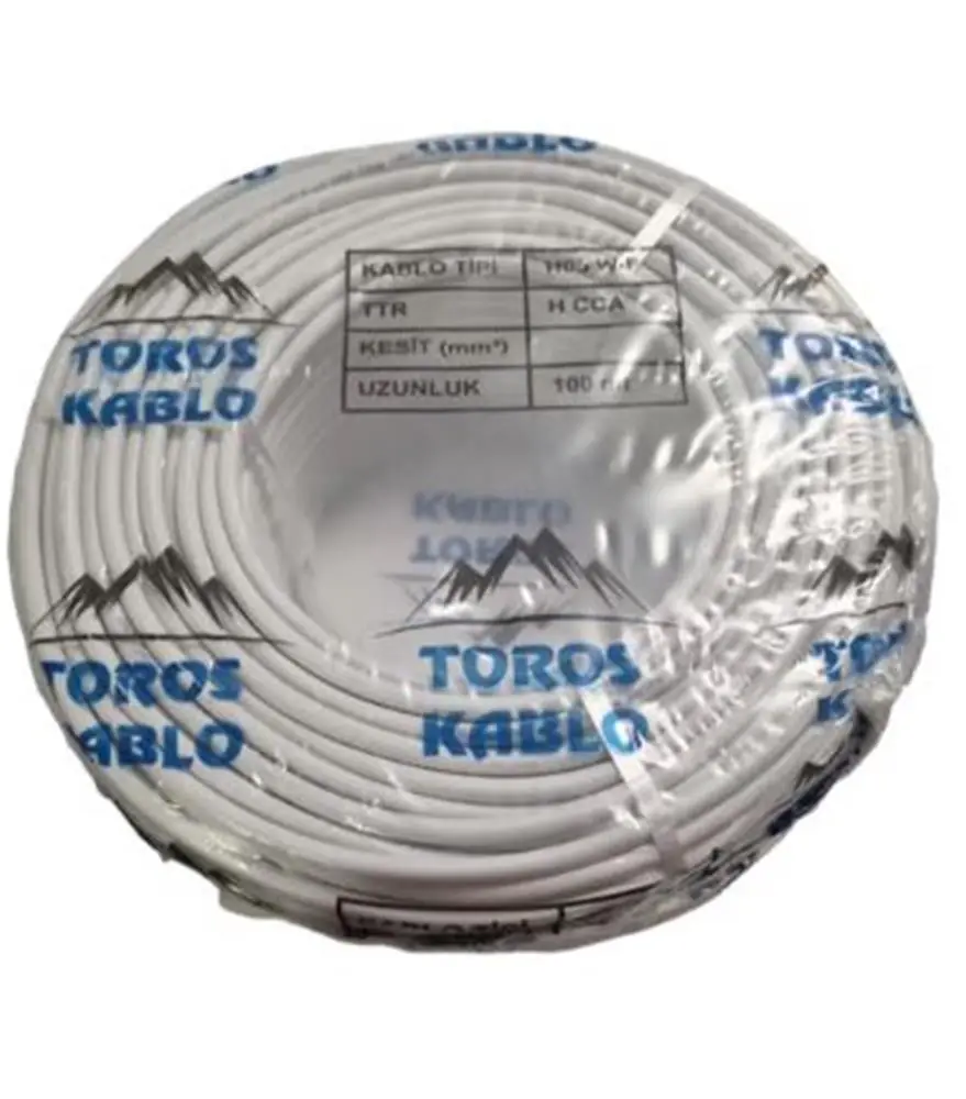 Toros Sinyal Kablo 3x1,5 Cca Beyaz (top-100 Mt)