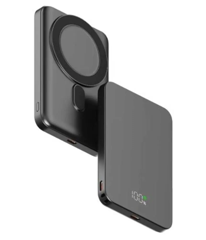 Snapron SNP-3020 Slim PD 22.5W Hızlı Şarj Lcd Ekran Magsafe 5000 mAh Powerbank