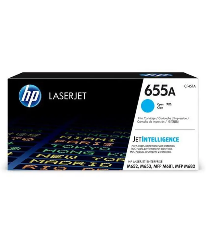 HP 655A Cyan Mavi 10.500 Sayfa Toner CF451A 1