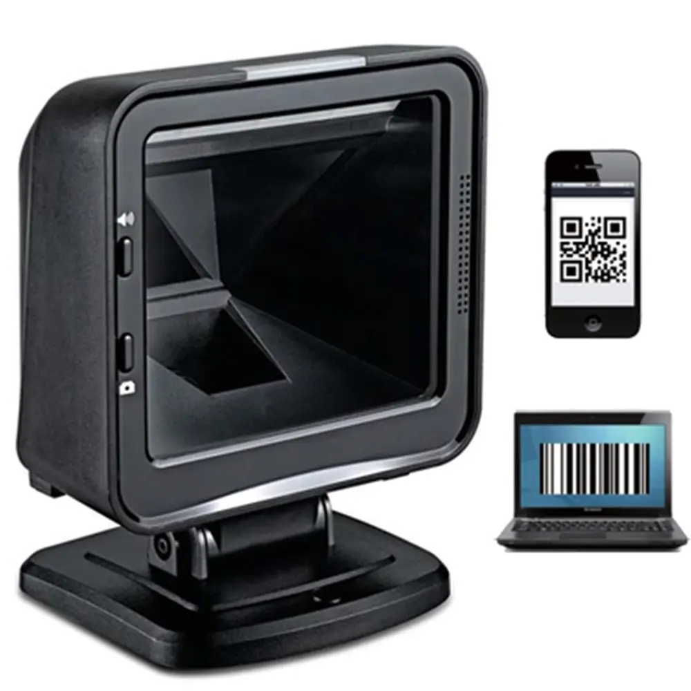 Perkon Ps5700 2D Imager Usb Masaüstü Karekod Barkod Okuyucu+Ayaklı Stand 1
