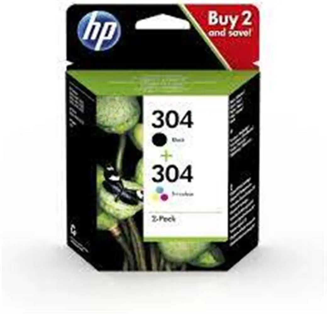 HP 304 Black-Color Siyah-Renkli Multi Paket 3JB05AE 1