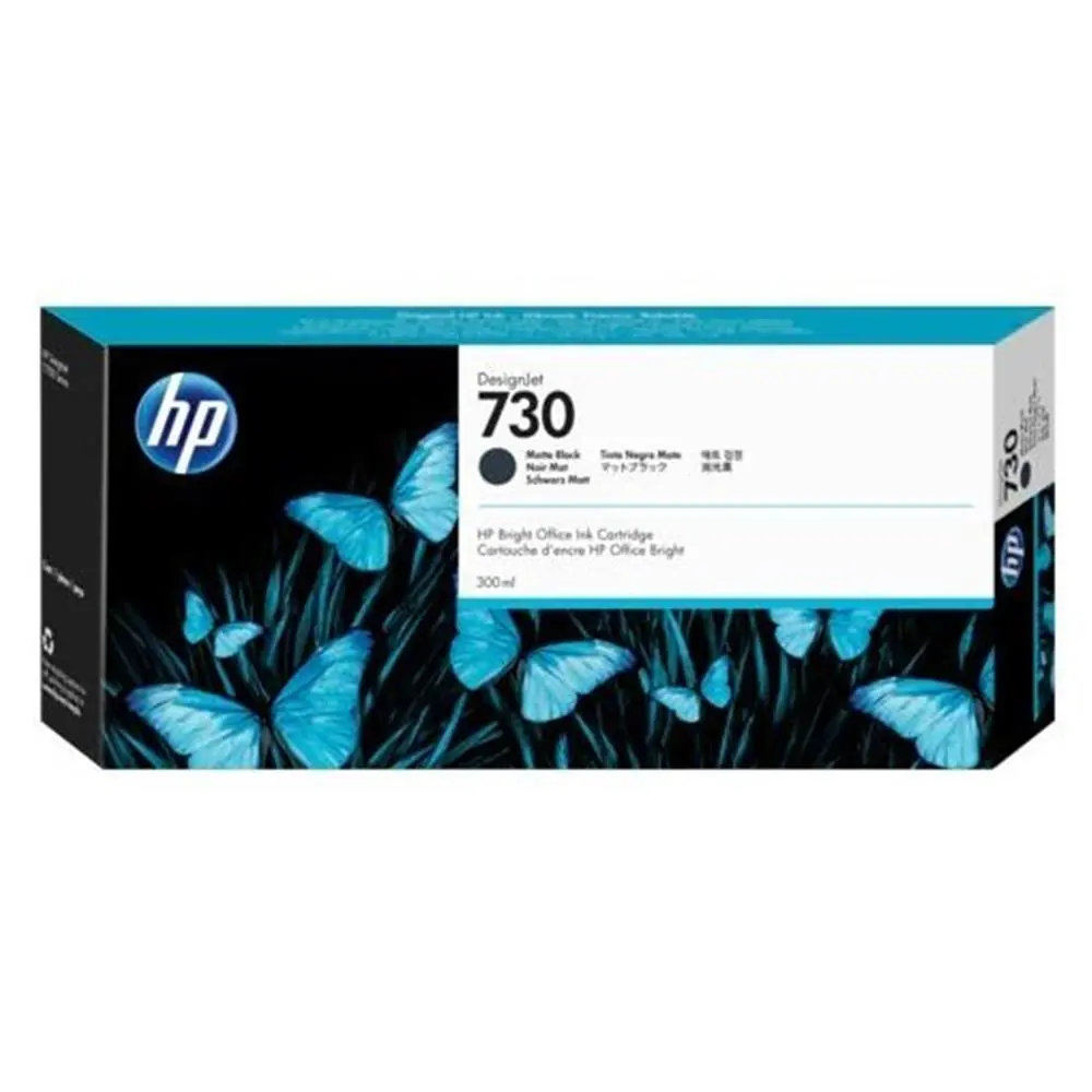 HP 730 Matte Black Mat Siyah 300 Ml Plotter Kartuşu P2V71A 1