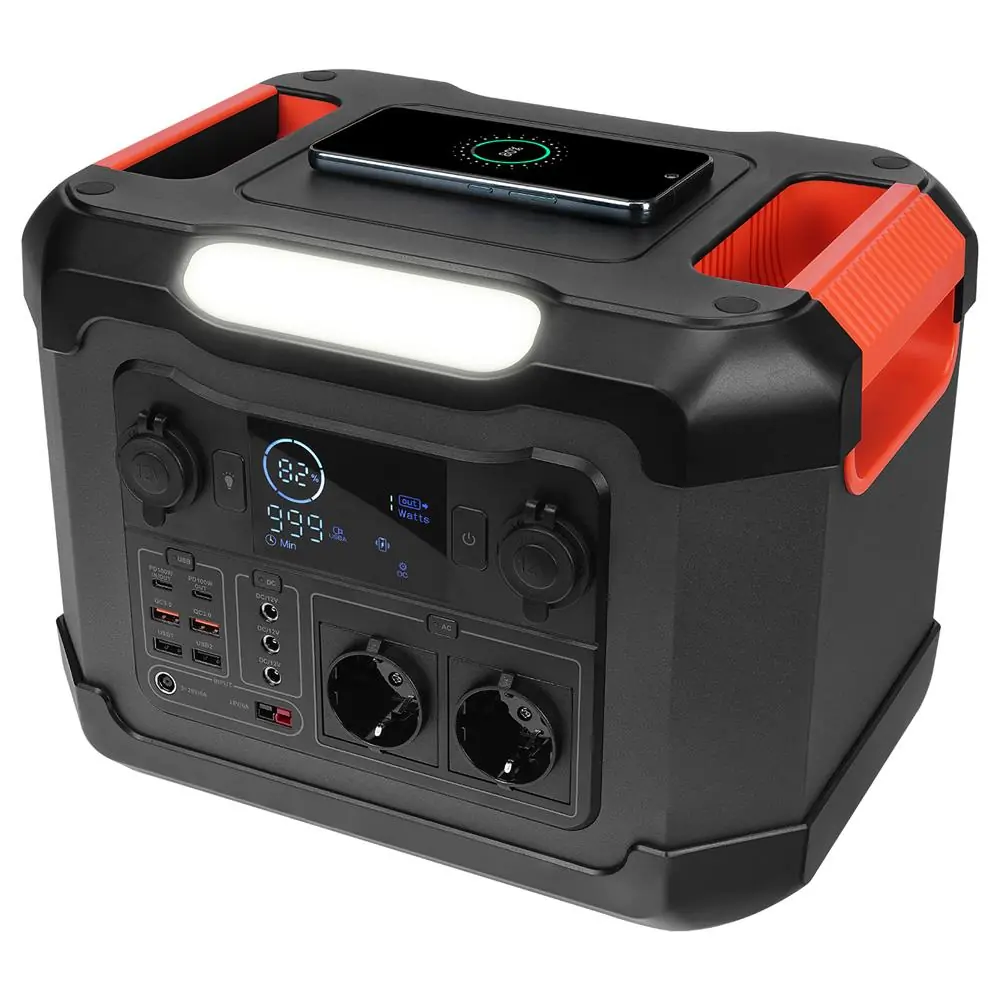 S-link OPS1200 1200W 300.000mAh 1080Wh LED Lambalı Saf Sinüs Multi-Output LCD Taşınabilir 1